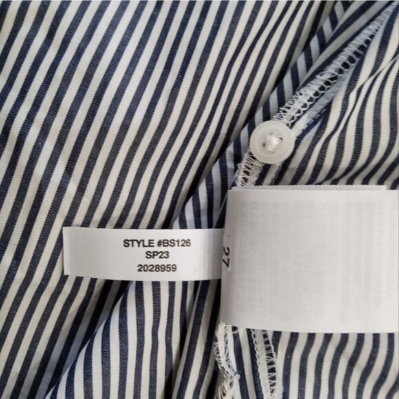 J.Crew Lace-Eyelet Collar Poplin Blouse Size L - Picture 9 of 12